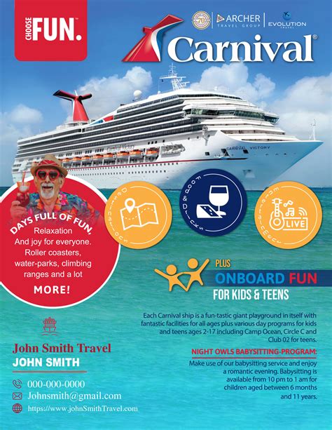Carnival Cruise Flyer Template